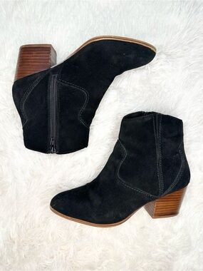 ALDO Black Suede Ankle Boots